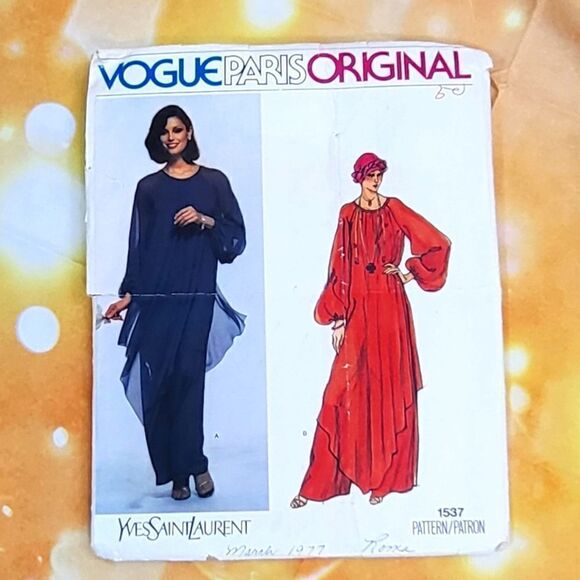 Vogue  vintage Yves St Laurent pattern - Picture 4 of 7